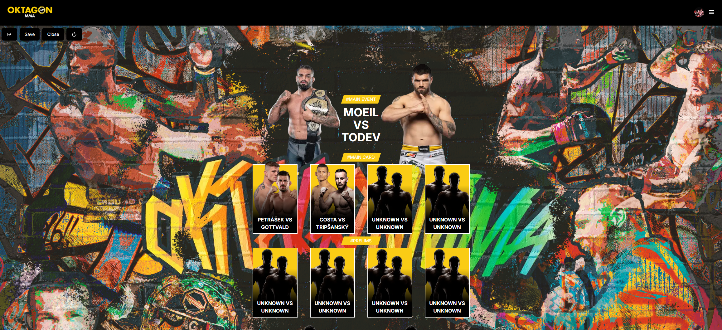 Oktagon FightCard